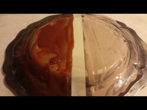 How To Clean Silver, Ketchup VS Silver Polish Cleaning Test.