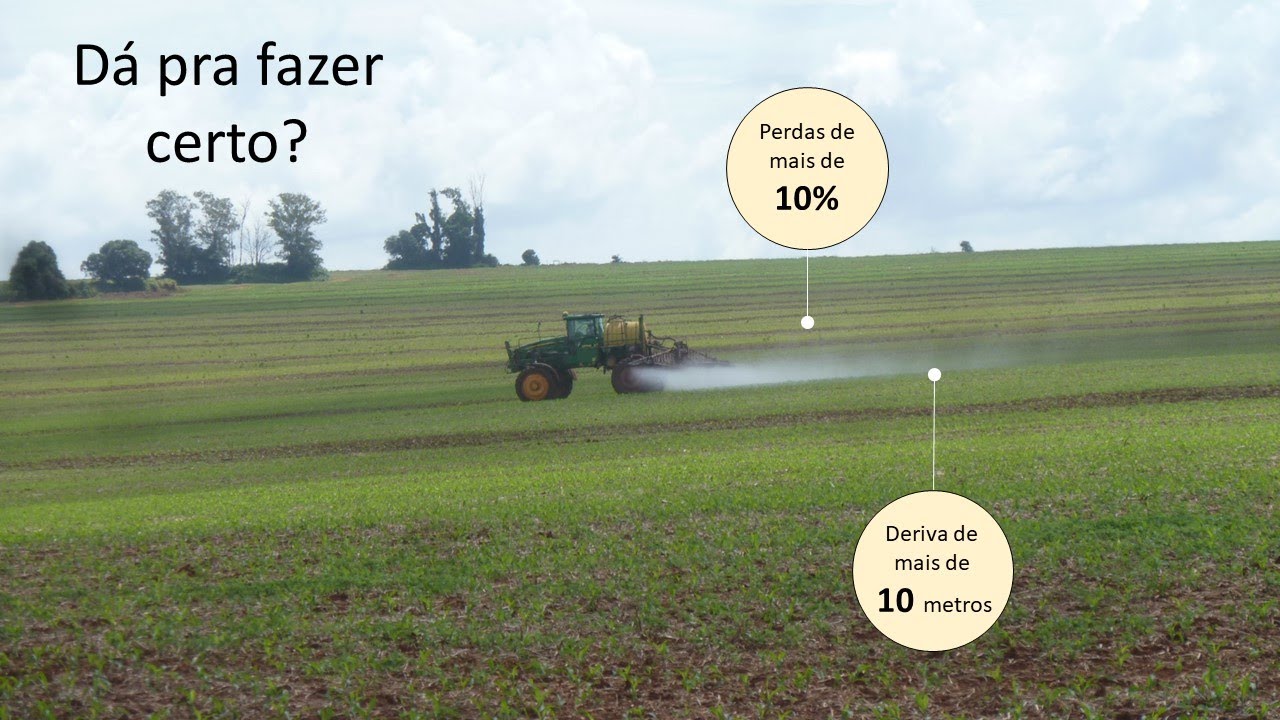 Como reduzir a DERIVA de agrotóxicos da forma correta - Análise de uma situação real