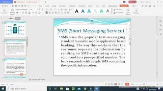 Mobile banking technologies-E-business-V unit