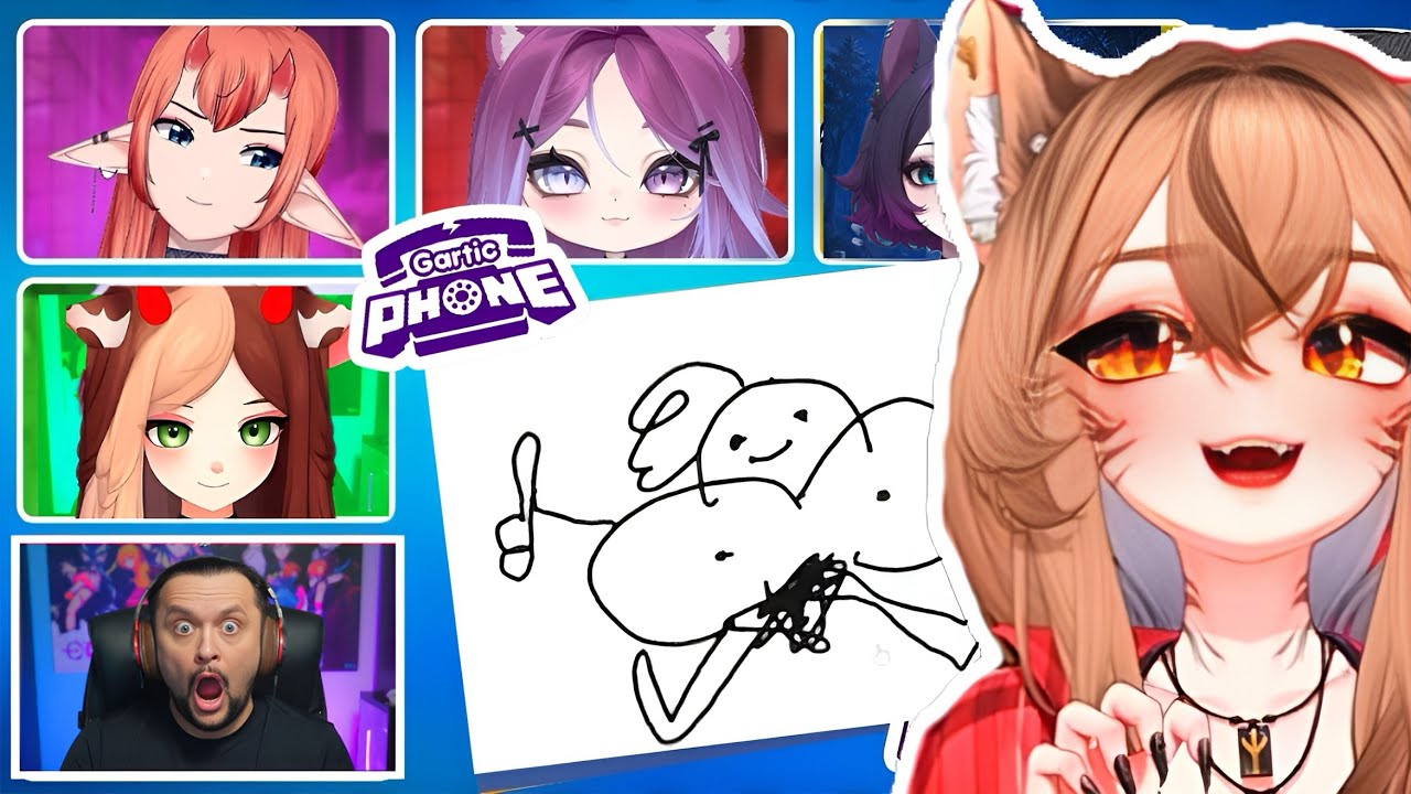 ВИТУБЕРЫ РИСУЮТ ДРУГ ДРУГА | Камыш, Следак, Пуп, Соля, Маруша, Эсли и другие