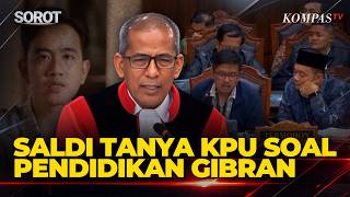 Justice Saldi Isra Questions KPU on Gibran's Education: Did KPU Verify with the Ministry of Educa...
