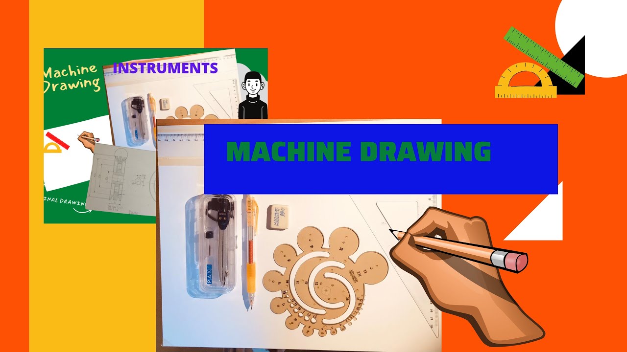 How to do machine drawing by hand | part 2 | Engineering life - YouTube