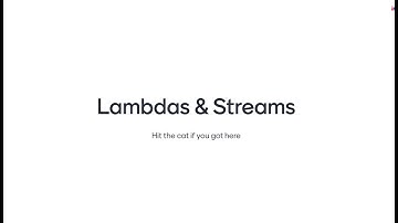 Lambdas & Streams. ИТМО Программирование. 2022 02 24