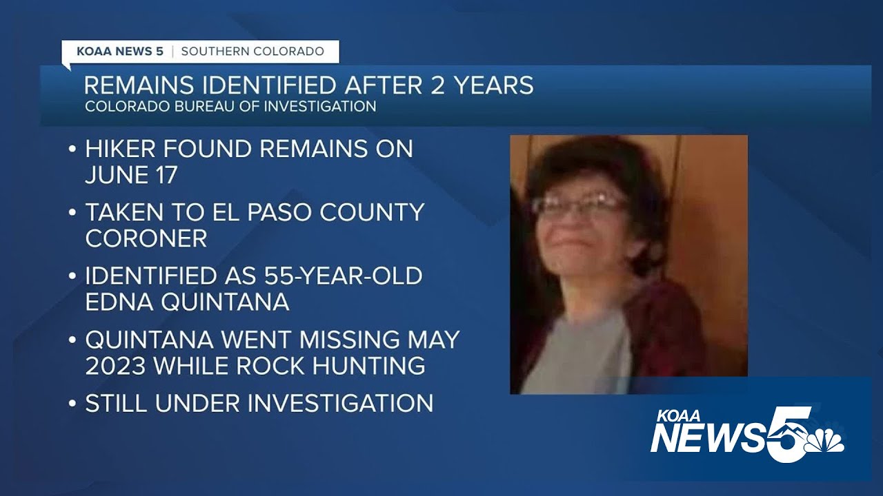 Missing Woman Edna Quintana Identified: Remains Discovered in Saguache County