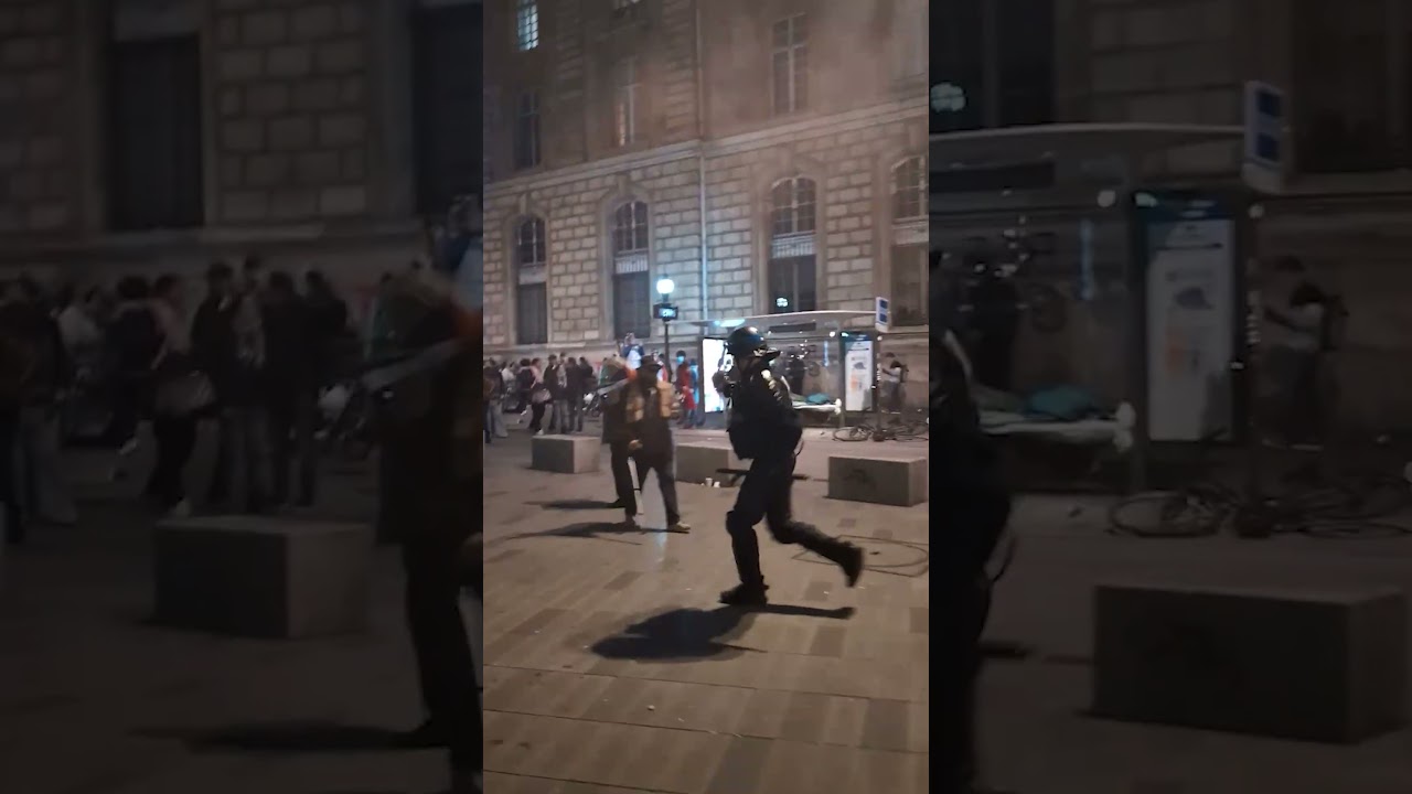 Chaos in Paris Streets as Anti-Israel Protesters Face off with Cops 