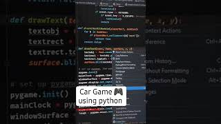 CAR GAME USING PYTHON | codewithaman
