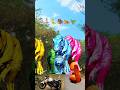 Big dinosaur chase T-rex chasingpart -1202#shorts #dinosaur#youtube#dinosaurs #superman#ddininner🐯🦣🦖