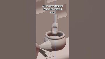 NEVER delete the default cube in blender☺️😏#blender3d #cozycafe #isometric #cafevibes
