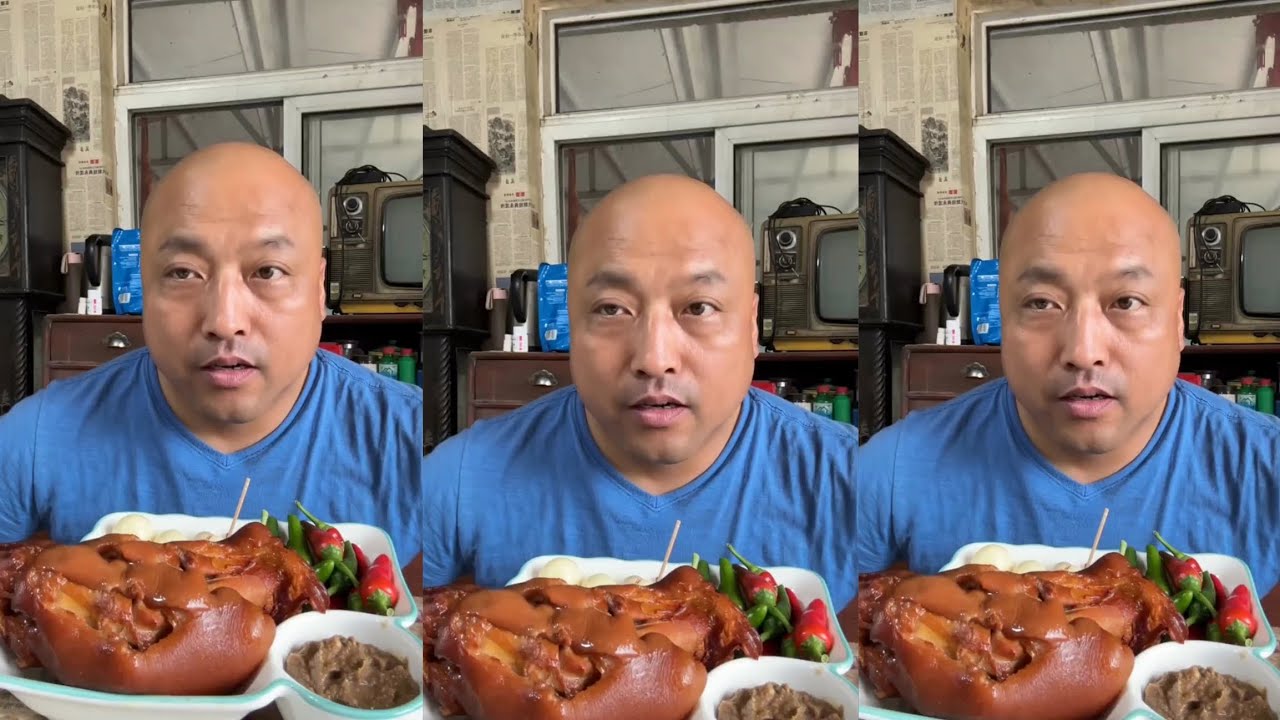 Yummy #52 : Eat roll belly braised pork belly 😋😋 