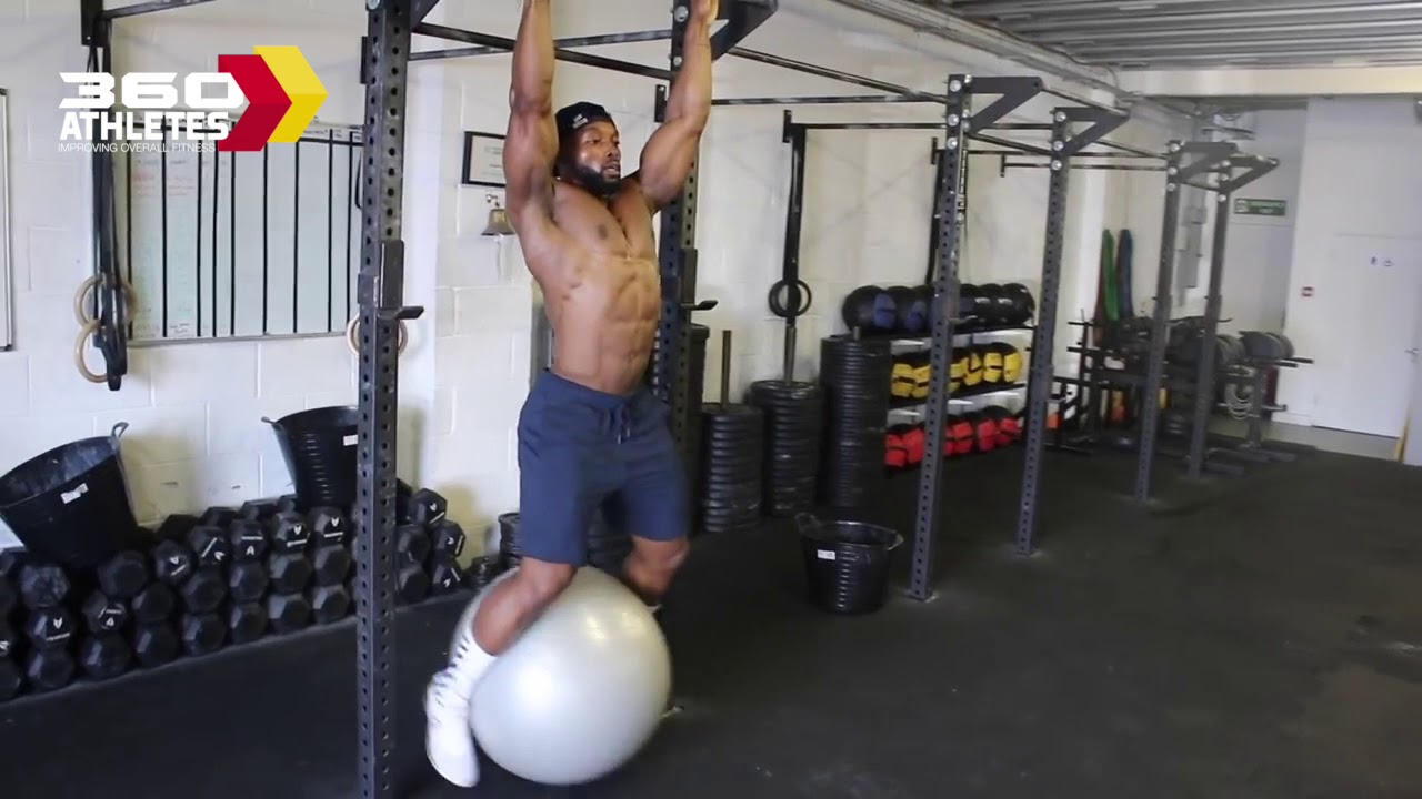 swiss ball Hanging Leg Raises YouTube