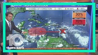 NHC monitoring system in southwestern Caribbean Sea, could become tropical depression this weekend