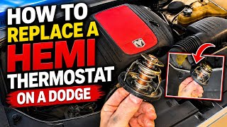 HOW TO REPLACE A THERMOSTAT ON A HEMI DODGE CHARGER/CHALLENGER/CHRYSLER 300