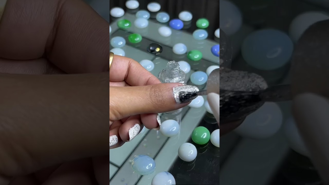 Glittery Nails with Swiss Beauty Shade-01 