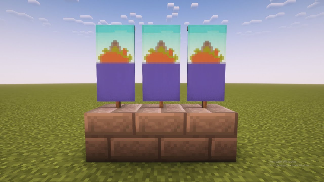 How To Make An Island Banner In Minecraft