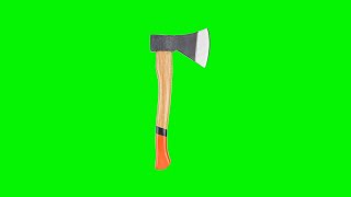 Axe - Axe Throw - Green Screen - Royalty Free Background Video.