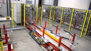 Vorning Maskinfabrik - Infeed system of empty roller containers (RC)