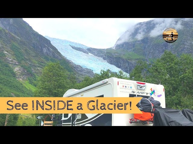 See INSIDE a Glacier!! Norway Motorhome Tour Part 3 - Wandering Bird Adventures