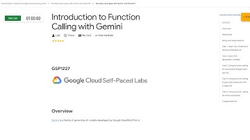 Qwiklabs | Introduction to Function Calling with Gemini [GSP1227]