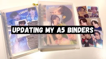 Updating my A5 binders - storing photocards in my Leedo and Minghao Be on D binders