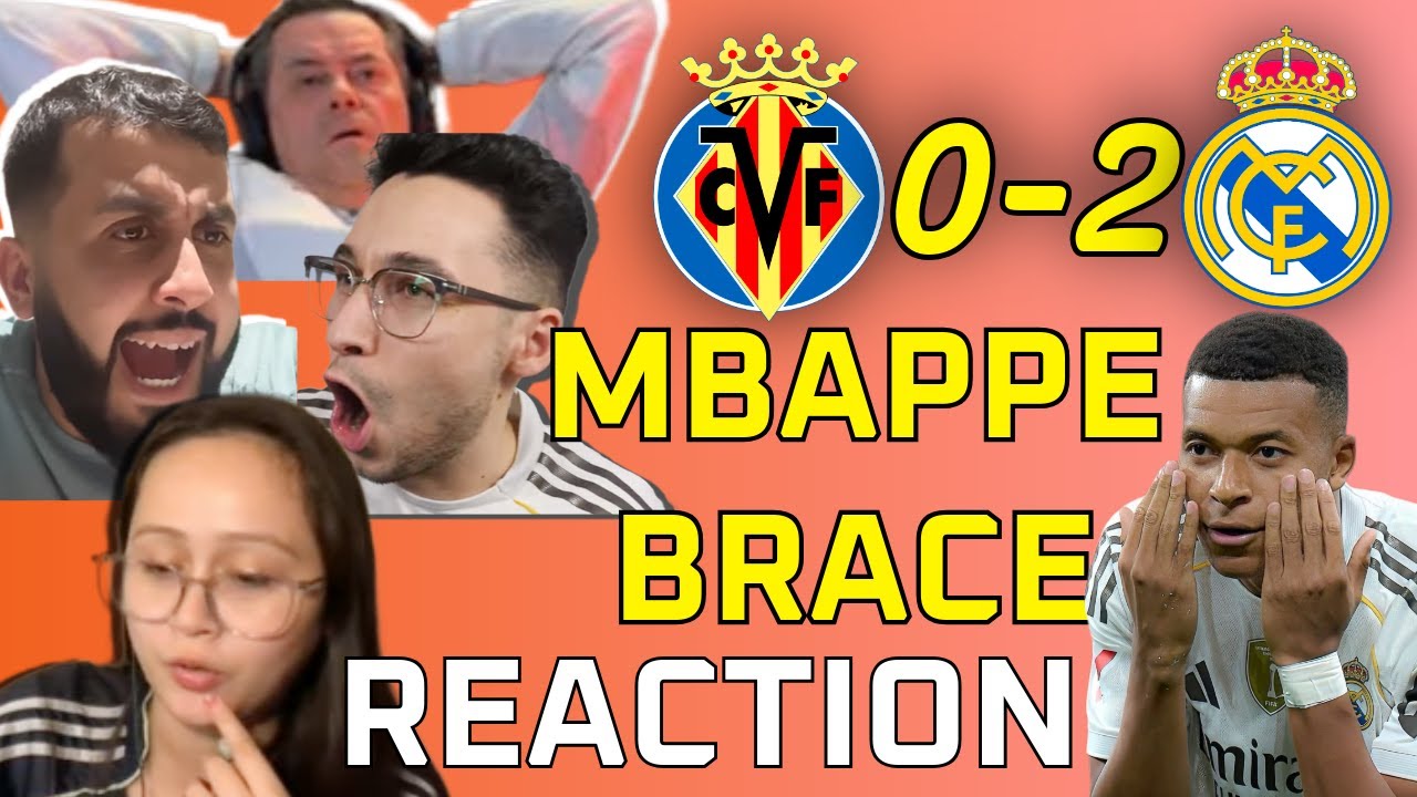 MBAPPÉ BRACE 😱⚪Reactions to Villarreal 0-2 Real Madrid | La Liga Fan Reactions