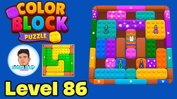 Color block puzzle 3d jam level 86 solution walkthrough 