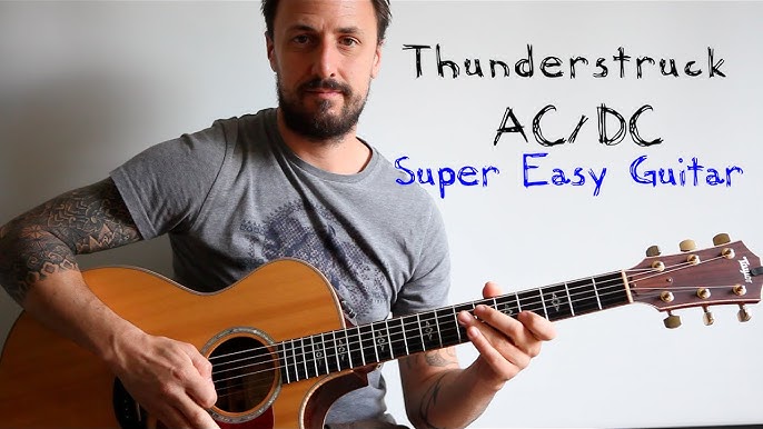 EASY GUITAR LESSON | Thunderstruck AC/DC - YouTube
