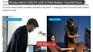 Khadas Mind 1 Mini PC with 5.55Wh Battery Tiny Intel Desktop Comput... — Top Rated 2026 | Buy Now!