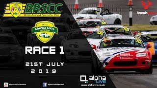 2019 BRSCC TCR UK/ TCT Weekend @ Brands Hatch - Mazda MX-5 SuperCup Race 1 (LIVE) screenshot 4