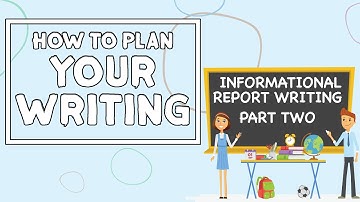 How To Plan Your Writing // Informational Report Writing PART TWO
