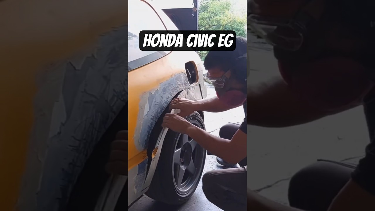 Honda CIVIC EG - Rear wheel arch quick fix #honda #eg #civic #quick #repair