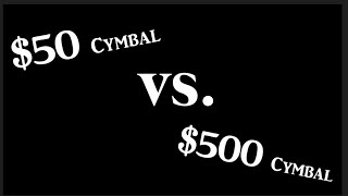 RIDE CYMBAL DEMO: $500 Cymbal vs. $50 Cymbal Blind Sound Test - PART 1