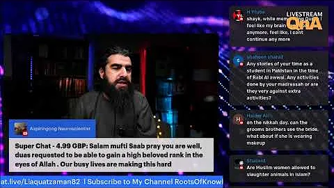 Permissibility of women to slaughter animals - Shaykh Liaquat Zaman