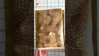 Backgrounds on gel plate with DIY tools | Jar pressing elements | Gel printing | Mixed Media
