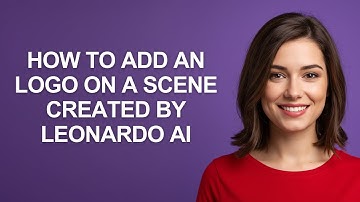 How to Add an Logo on a Scene Created By Leonardo Ai - AshleyHowTo