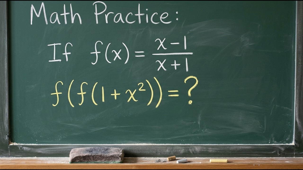 Math Challenge | Find f(x) | Mathematics Question | Solution - YouTube