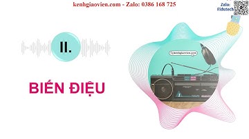 Giáo án PowerPoint Bài 1 Biến điệu | GA điện tử chuyên đề Vật lí 11 cánh diều