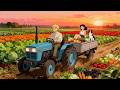 Peaceful Summer Days in The Countryside: Harvesting Crops | Farm Life 🌾 | Ghibli-Style Video