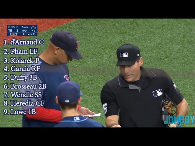 The Red Sox and Rays spend 20 minutes confused about lineup moves, a breakdown