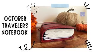 Travelers Notebook Setup with Me (Functional) OCTOBER