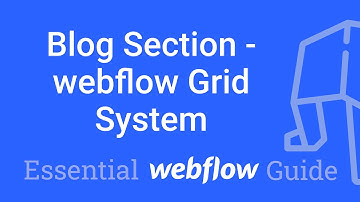 Blog Section - Displaying webflow CMS content using Grid System - Part 22 Essential Webflow Guide