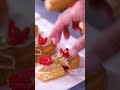 Pistachio Raspberry Mini Eclairs #shorts #pistachio #eclairs #raspberry