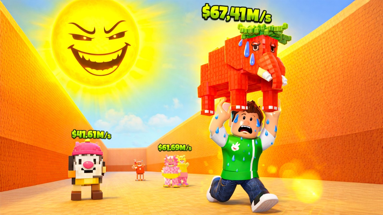 روبلوكس : انقاذ توم توم توم ساهور من درجة الحرارة لعبة roblox !! 🥵🌞