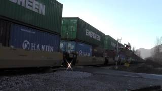 SD70M-2'S!!! CN 8820 & 8010 Leads CN 109 West At Chilliwack BC
