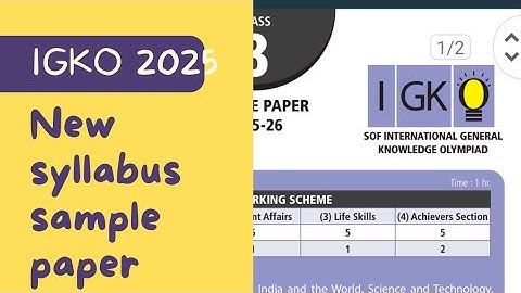 Class 3 General knowledge olympiad sample paper 2025/igko class 3 sample paper/class 3 igko 2025