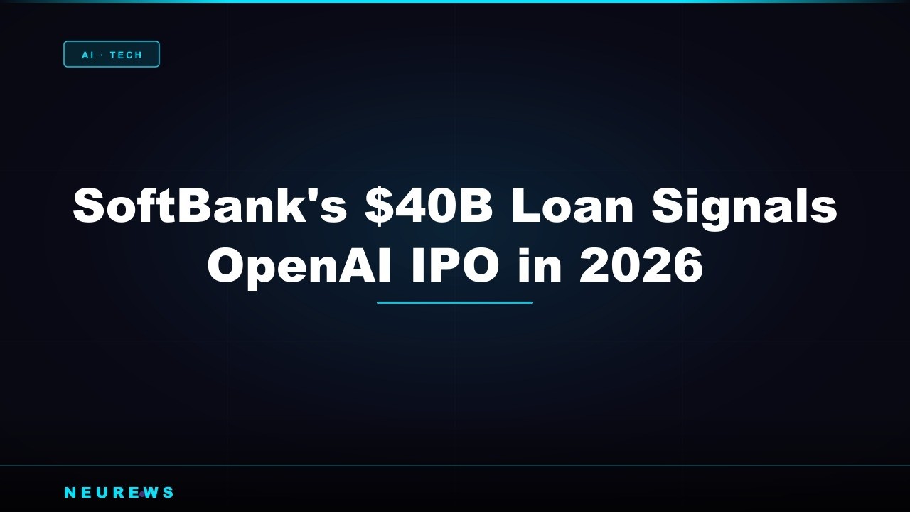 SoftBank’s $40B bet hints at a 2026 OpenAI IPO pivot