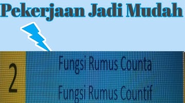 Belajar fungsi Rumus Counta dan Countif di microsoft Excel, Buat Pemula