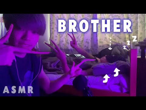｟ASMR｠ Hand Sounds That Put My Brother to Sleep in 10 Minutes👶弟をハンドサウンドで10分以内に眠らせる👶ハンドムーブメント/副館長/囁き声