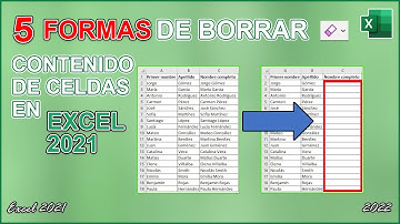COMO BORRAR CONTENIDO DE CELDAS EN EXCEL 2021 ☑️ | COMO BORRAR CONTENIDO DE CELDAS CON TECLADO ⌨️
