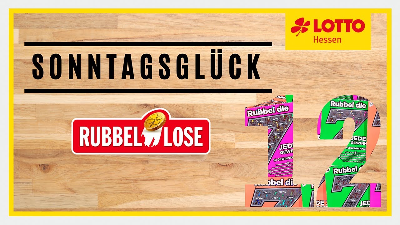Das neue „Rubbel die 7“ Rubbellos im Sonntagsglück Nr. 12 | Lotto Hessen | Rubbelkönig ? - YouTube