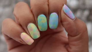 Matte Pastel Rainbow Smooshy | DIY Nail Art Tutorial | MSLP